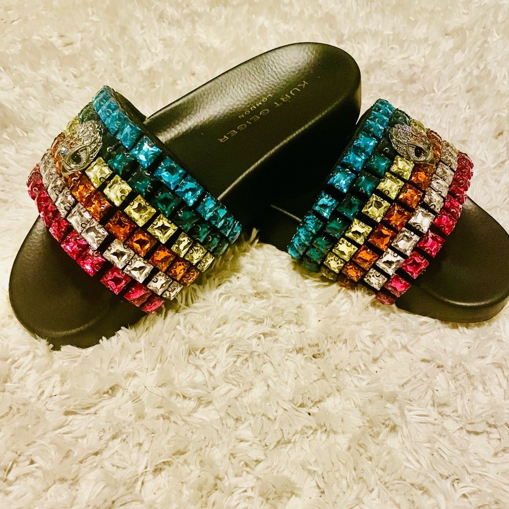❤️💙💛Kurt Geiger Vibrant Jewel-Toned Sandals